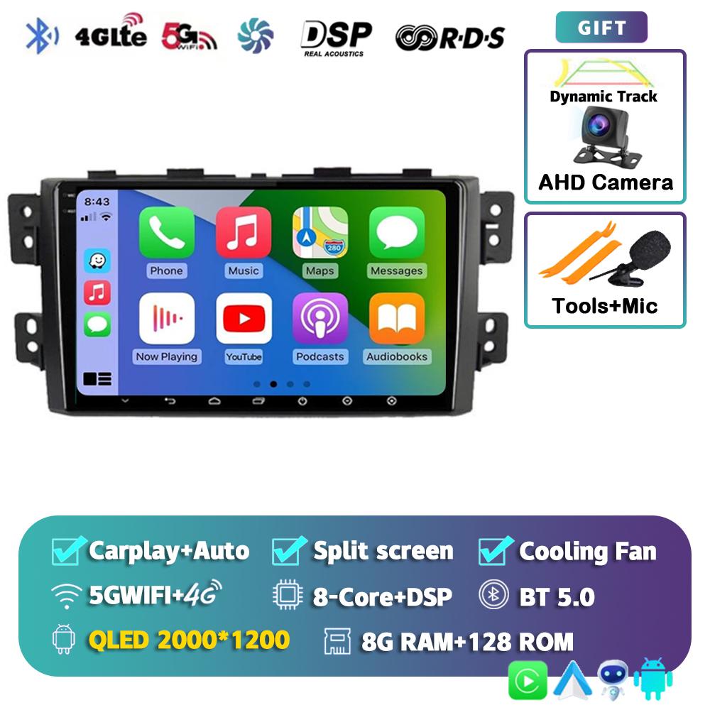 Android 14 Carplay Car Radio For Kia Borrego Mohave 2008 - 2012 Multimedia Video Player Navigation BT Stereo AI Voice 360 Camera