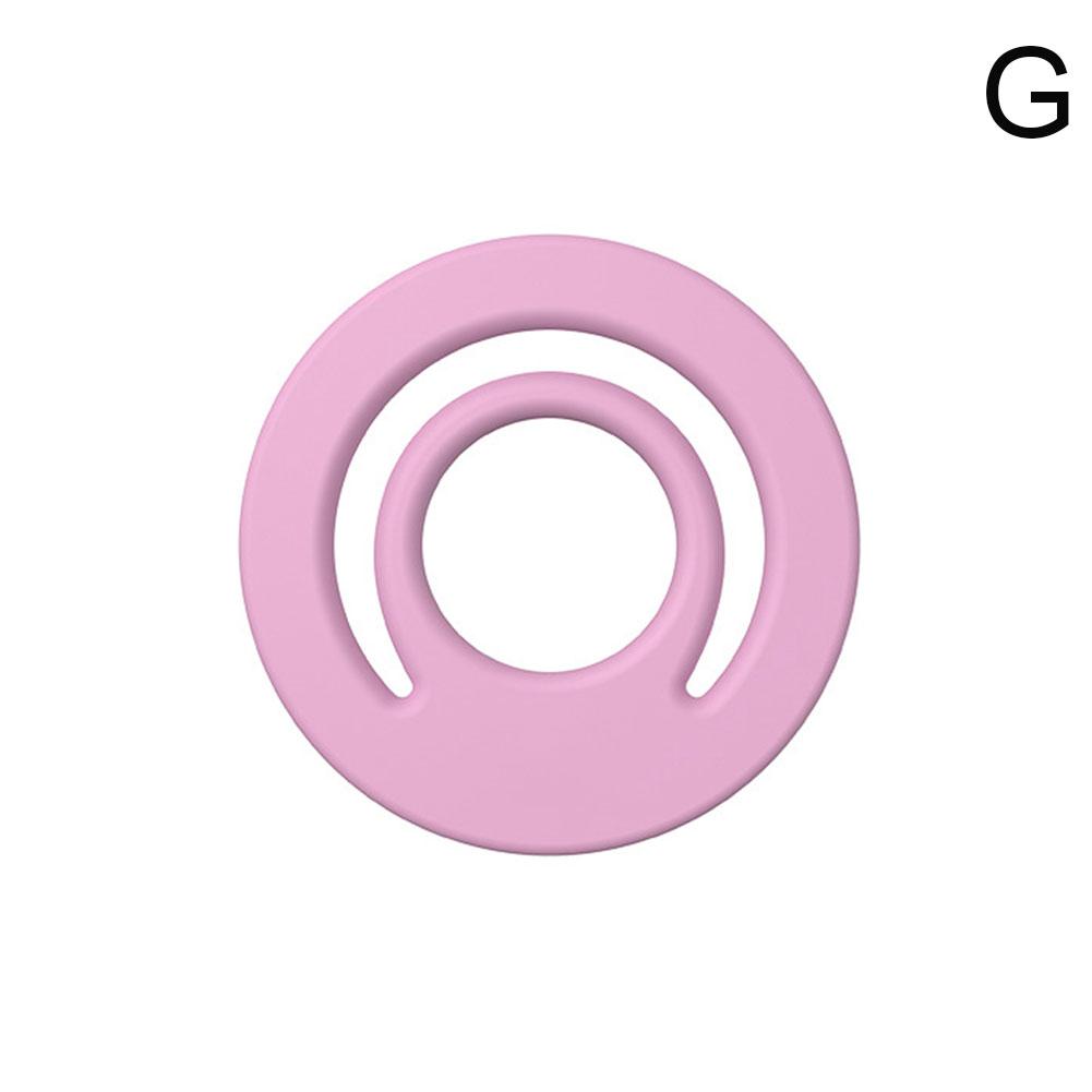 מחזיק טלפון סיליקון מגנטי עם אחיזה חזקה, מחזיק טלפון מגנטי דו-צדדי עגול, תמיכה ל-MagSafe לאייפון