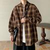 Japanese Retro Checkered Shirt/loose Casual High-end Men's Shirt Jacket