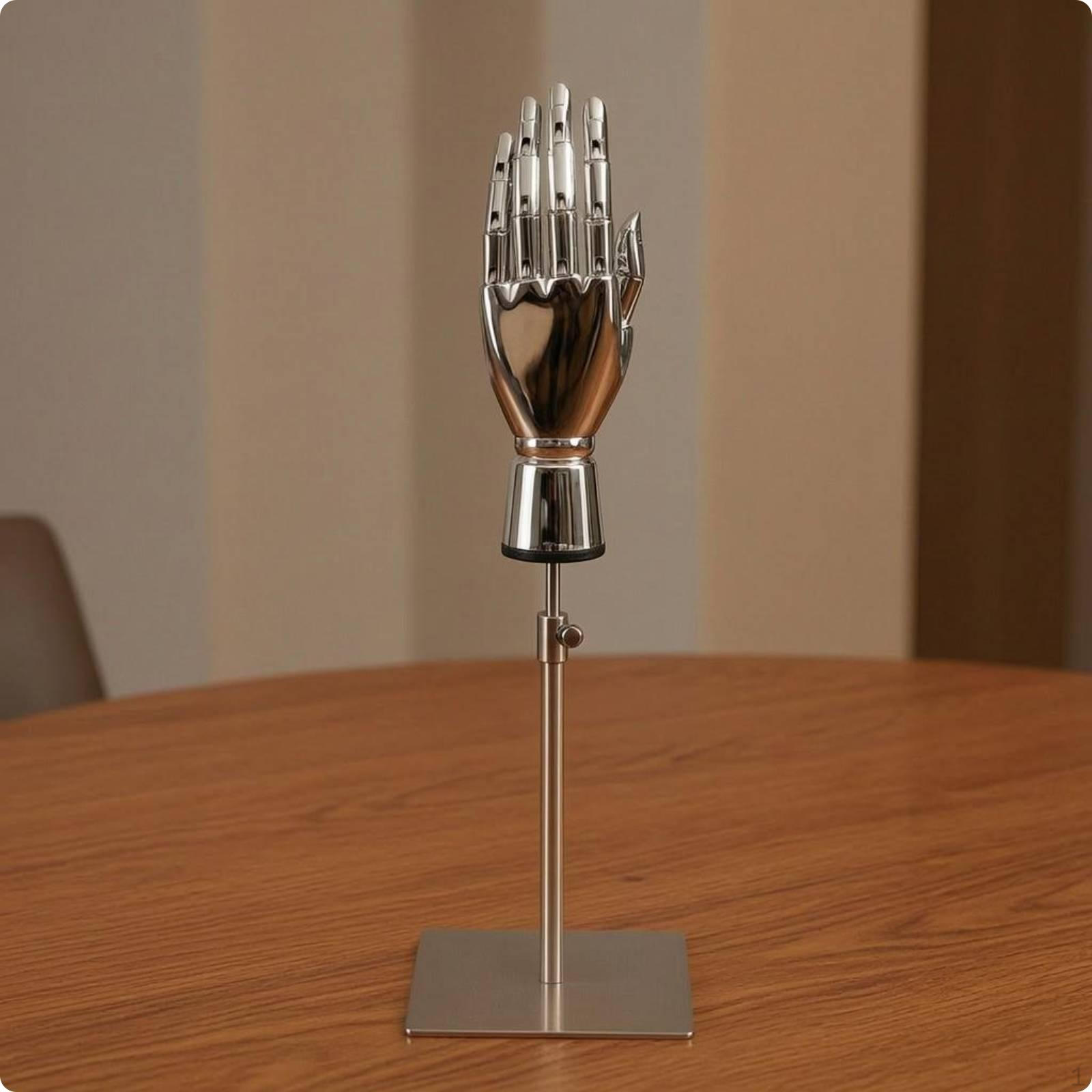 Adjustable Hand Mannequin Stand Square Base