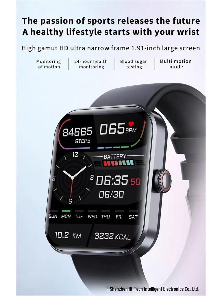 Cross-Border SM23 Smartwatch: Body Temp, Heart Rate & Blood Oxygen Monitor, Sleep Tracking, Pedometer, Sports Bracelet.