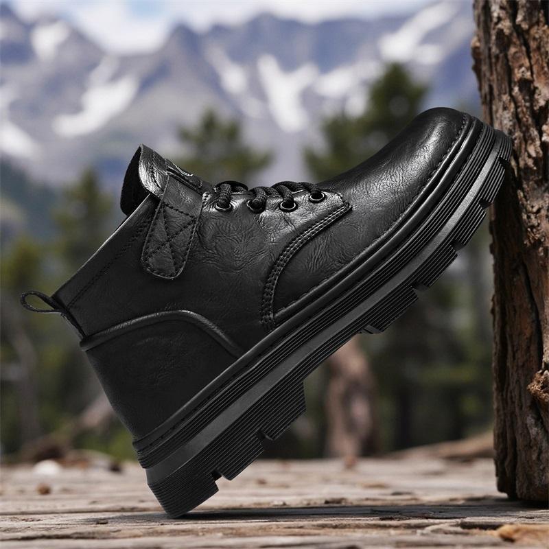 Mens Boots Durable Winter Boot Senior Comfortable Non Slip Cowboy Boots Man Casual Outdoor Sneakers