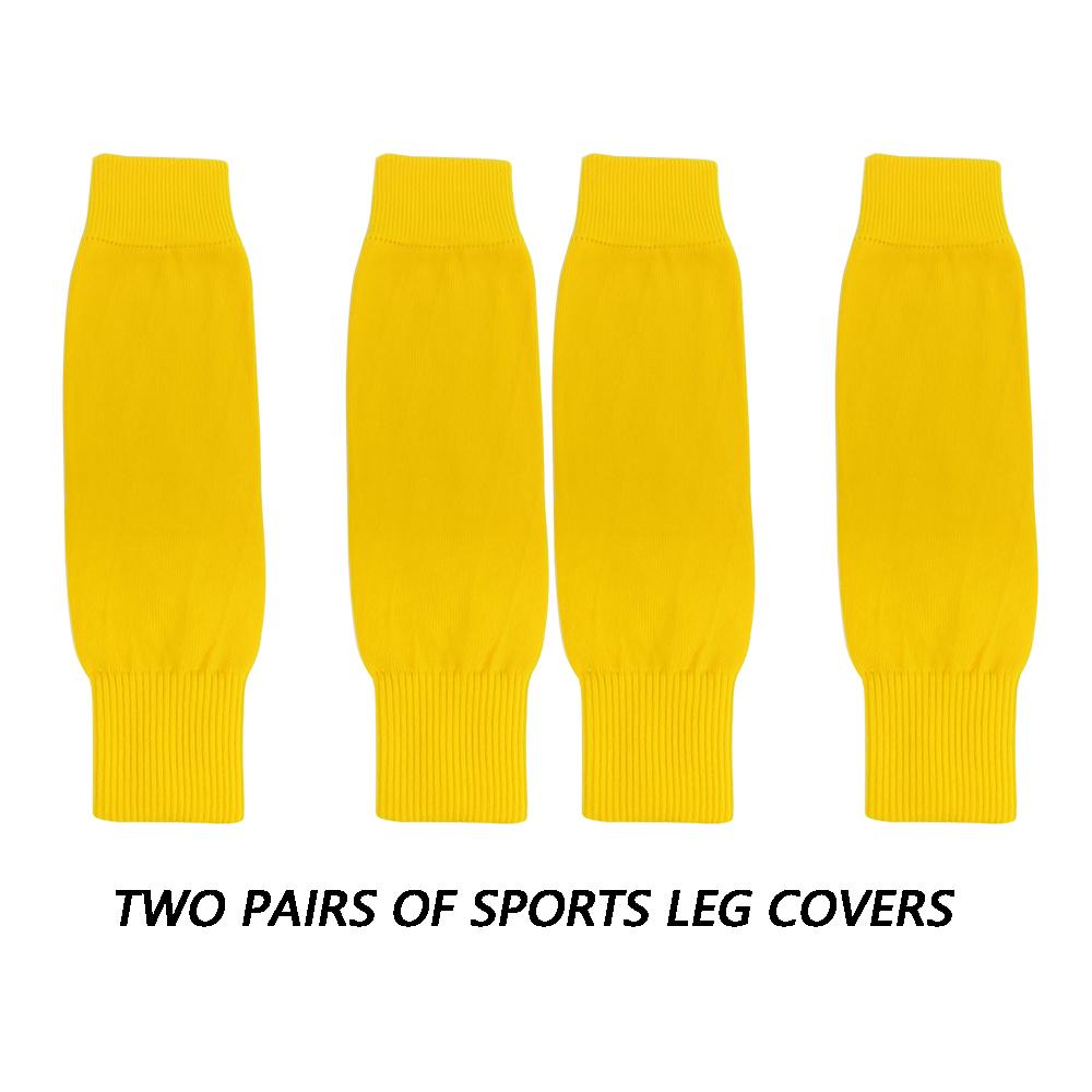 2Pair Breathable Legwarmers Knee Protector Sports Leg Sleeves Soccer Child Adult Outdoor Protective Sleeves Support Guard Pads