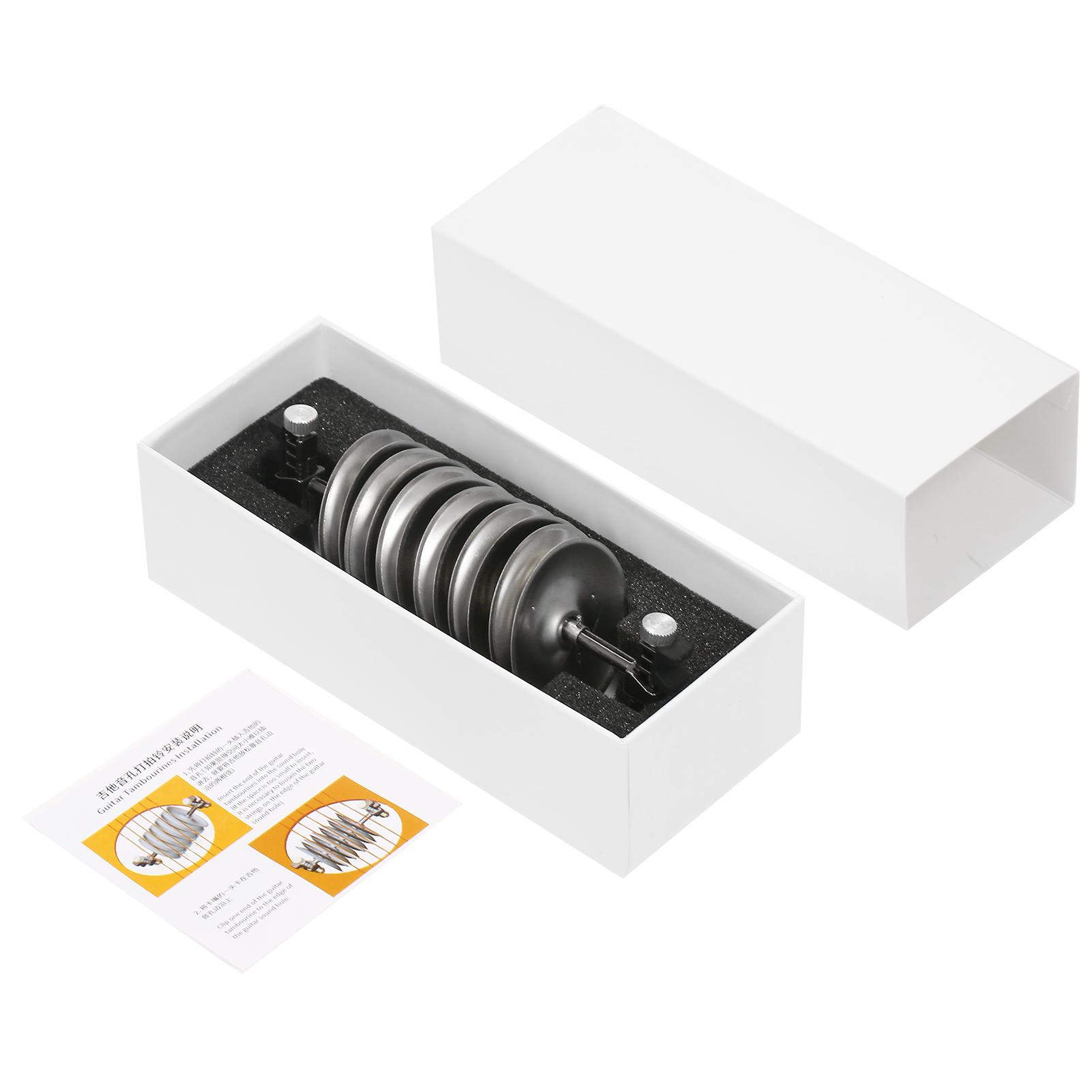 

12-колокольчик, звуковое отверстие для гитары, бубен, кольцо для игры на гитаре и аккомпанемента, колокольчик из нержавеющей стали MB20L