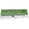 5 Piece Palette Cushions with Leaf Pattern Fabric