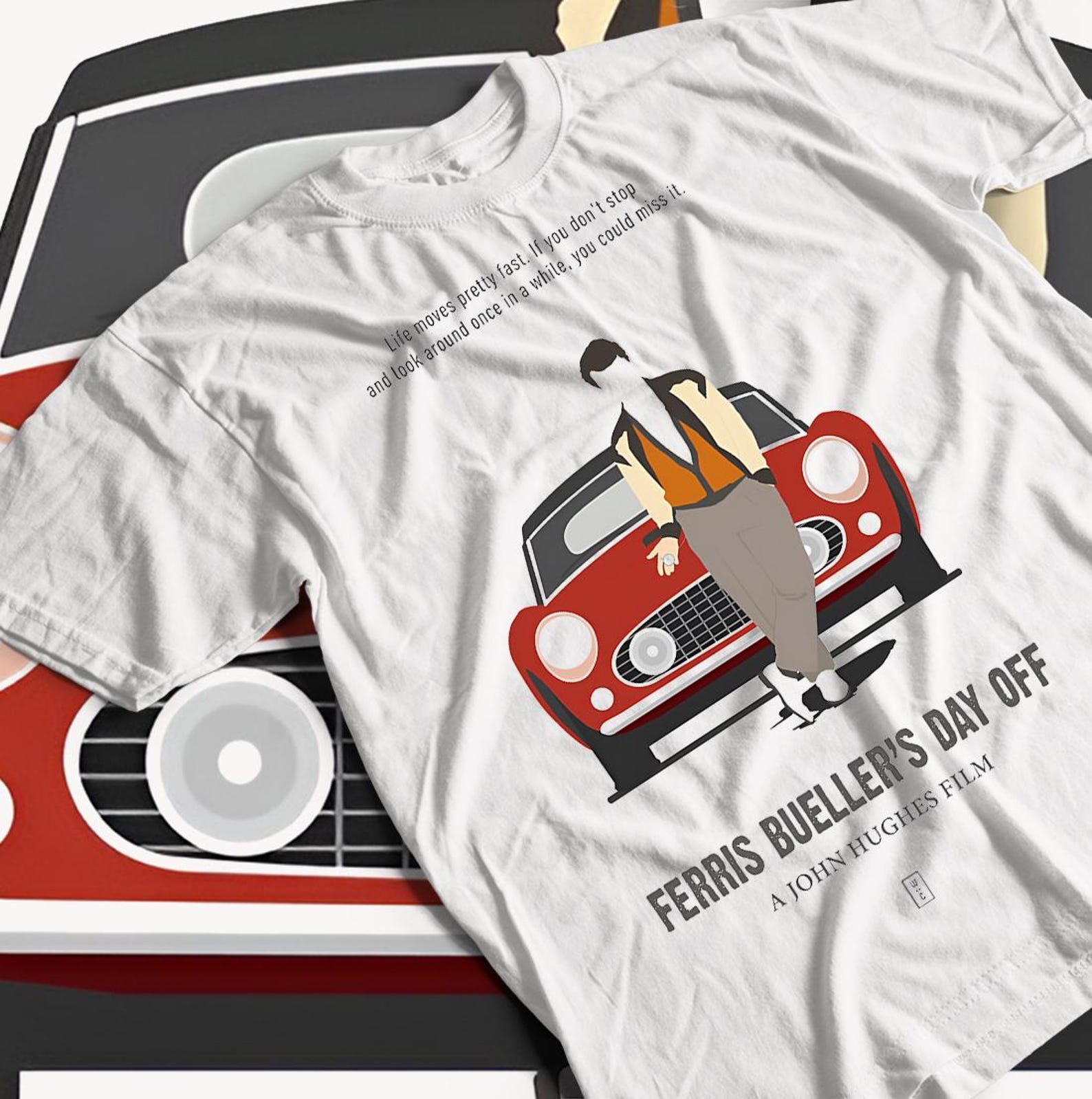 Unisex Ferris Bueller s Day Off Movie T-Shirt, Film Shirt M