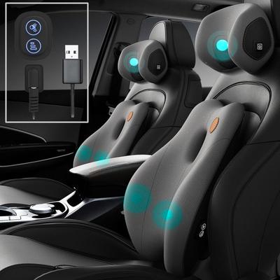 Cuscino per massaggio al collo dell'auto Cuscino di supporto lombare Sedile automatico da viaggio Rilassa la testa Supporto per la vita Accessori per auto Poggiatesta universale
