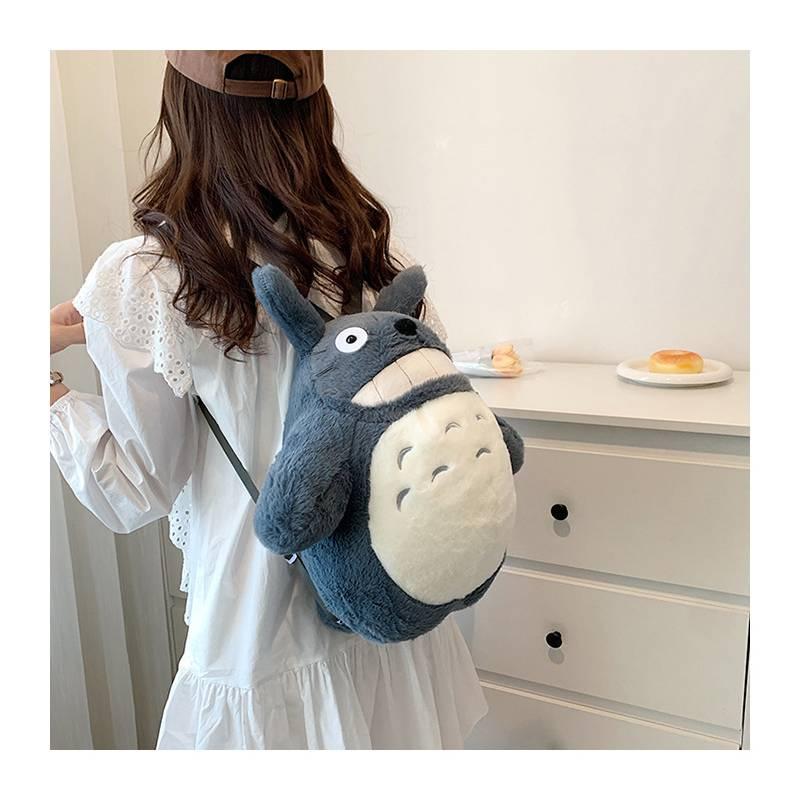 Cute Plush Cartoon Backpack For Girls, Large Size With Lovely Double-shoulder Dragon Cat Design