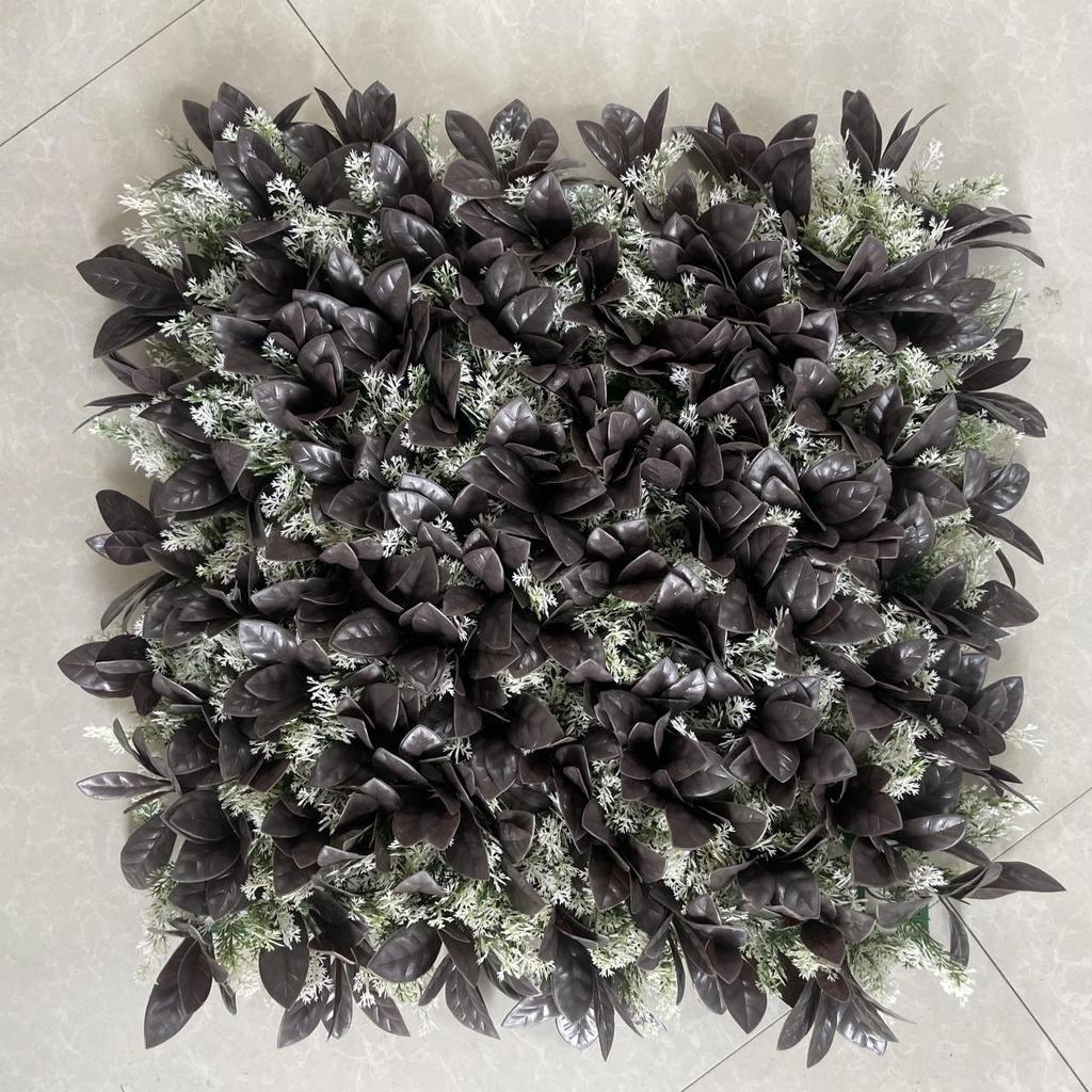 50×50cm Artificial Green Plant Wall - Plastic Vertical Garden, Fake Flower Wall, Synthetic Turf Background