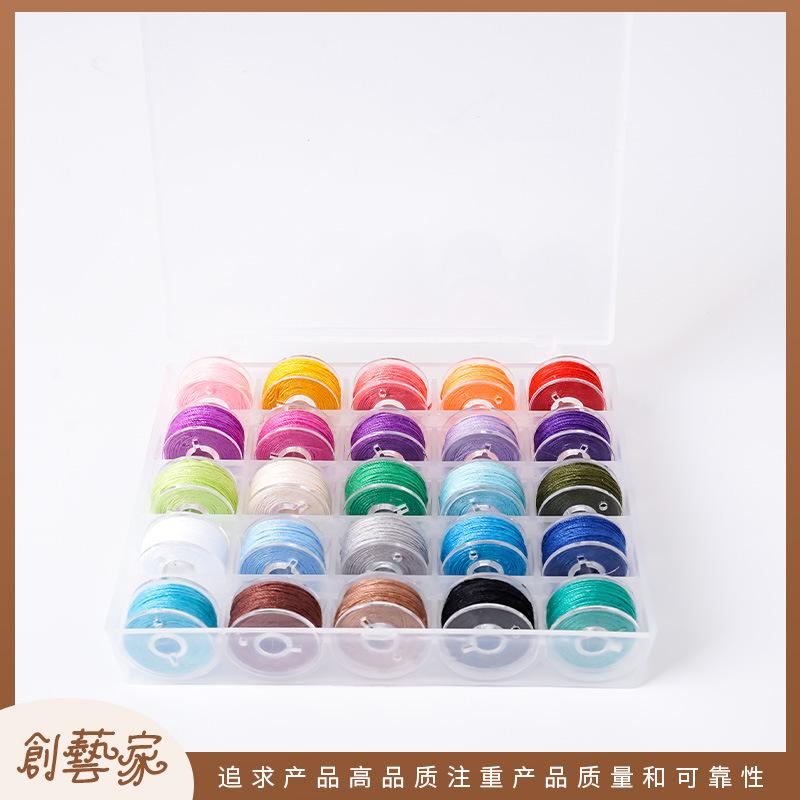 

25 Color Hand Sewing Thread Needle and Thread Set Accessories Polyester Sewing Thread Small Roll Household 203 Sewing Machine Small Thread