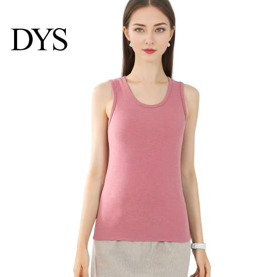 Winter Tank Top Women Thermal Vest Seamless Velvet Fast Temperature Lock Round Lady Neck Slim Fit Elastic Sleeveless Inner Wear Bottoming Casual