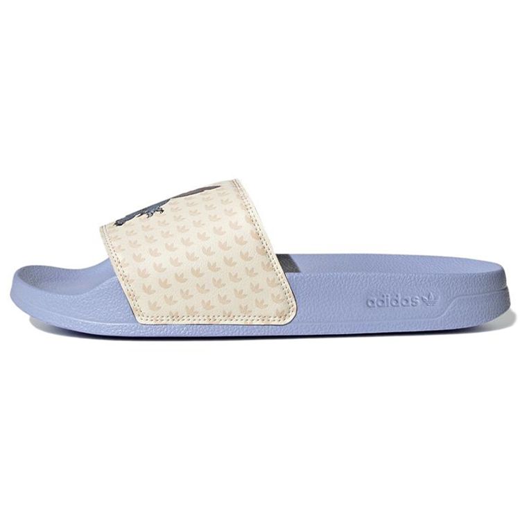 Adidas Disney X  Originals Adilette Series Comfortable Non-Slip Rubber Sole Durable Slide Sandals Unisex Footwear Blue HQ6373