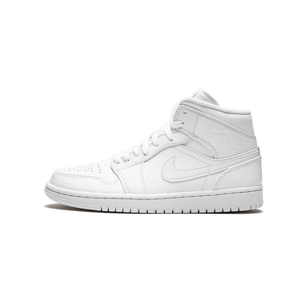 Air Jordan 1 Mid Triple White