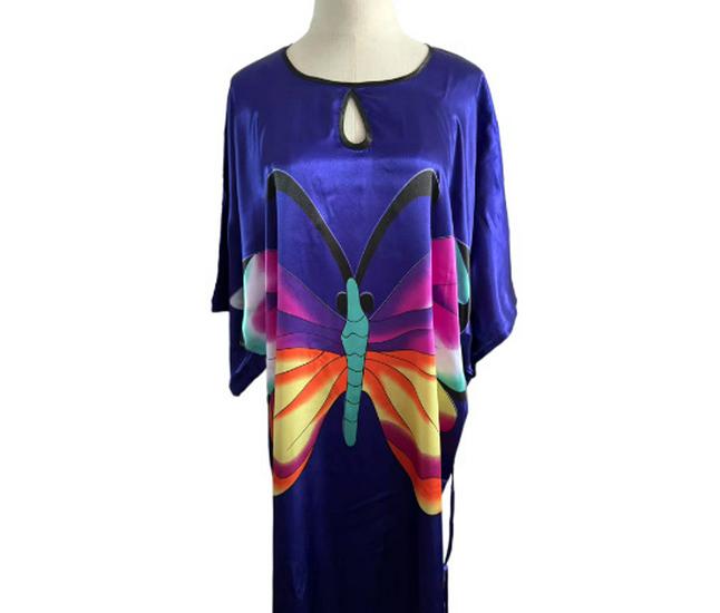 Plus Size Silk Qipao Pajama Robe & Tang Suit Bathrobe