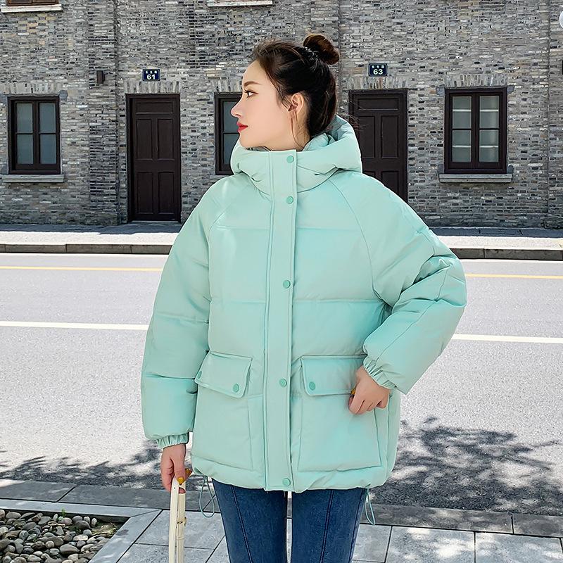 Padded clothes women's winter clothes new down padded clothes women's loose hooded short thickened women's padded jacket