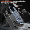 For iPhone 16 Pro Max Case Compatible with MagSafe Lens Lid Kickstand PC+TPU Back Cover