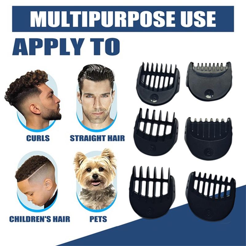 A52Q Beard Trimmer Attachment, 1/2/3/5/7/9mm Replacement Shaver Guide Combs, for Braun Series 3 BT32 Electric Razors
