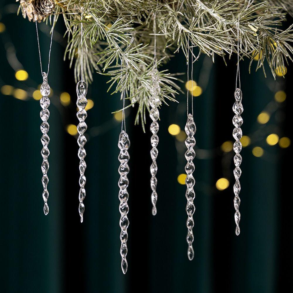 Acrylic Icicle Decorations Creative Party Holiday Decor High Quality Christmas Tree Ornaments