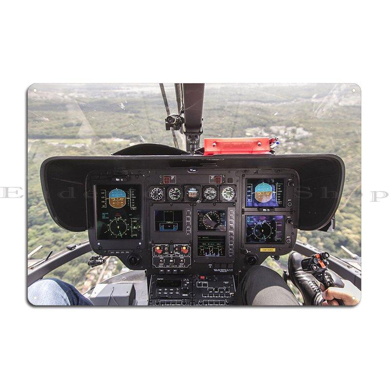 

Вертолет H135 Кабина Металлическая Табличка Дизайн Настенный Декор Дом Настроить Ретро Жестяная Табличка Постер 20x30cm（7.8x11.8inch）