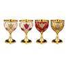 30ml Mini Goblet Vintage Alloy Wine Cup Durable Mutipurpose Reusable Handmade for Wedding, House Warming Gift Medieval Style