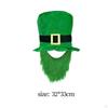 Festive St. Patrick's Day Hat And Beard Set for Men's Costume