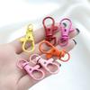 5/10Pcs Colorful Swivel Lobster Clasp Hooks Keychain Split Key Ring Connector for Bag Key Chain DIY Jewelry Making Supplies