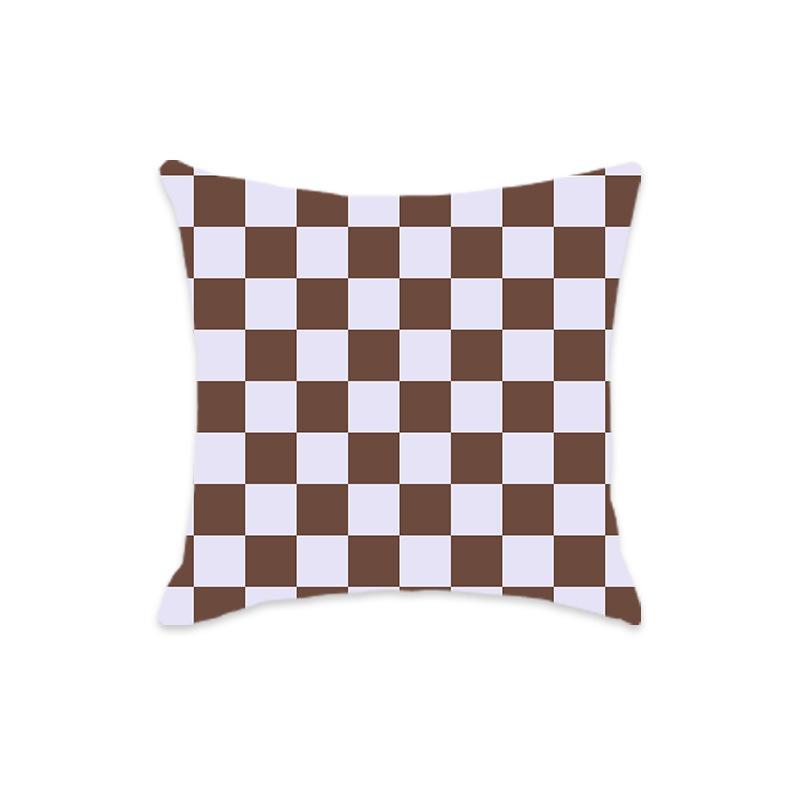 New Checkered Geometric Colorful Sofa Home Pillow Cover Sofa Bedside Home Chessboard Pillow Cushion Cover