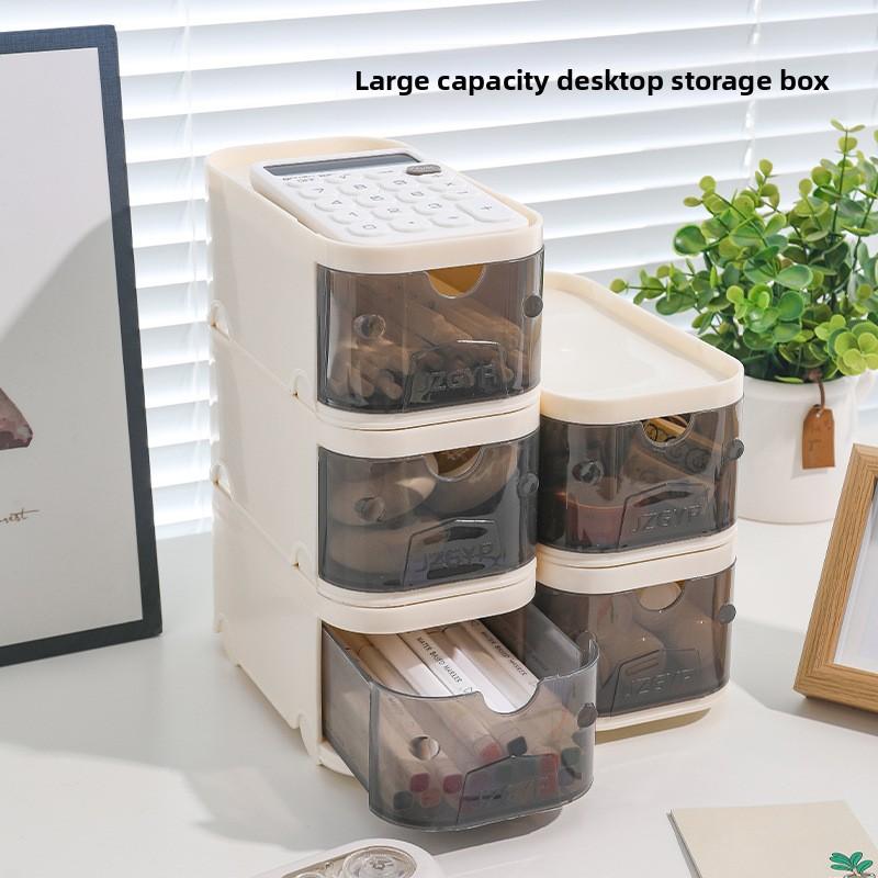 Desktop Drawer Marker Large Capacity Desk Stationery Miscellaneous Office Storage Boxes