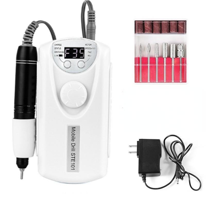 30000/35000RPM Rechargeable Nail Drill Machine Portable High Speed Electric Manicure Drill Acrylic Nail Sculpting Tools