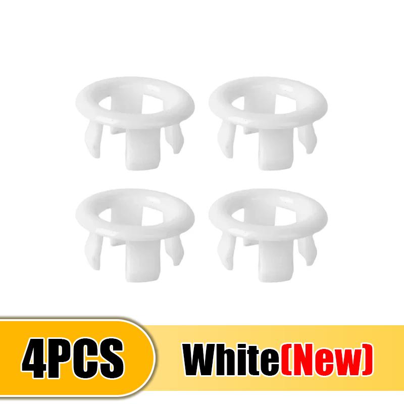 1/4Pcs Sink Hole Overflow Cover Basin Trim Bath Sink Holes Drain Cap Replacement Bathroom Wash Basin Hollow Overflow Rings Plug