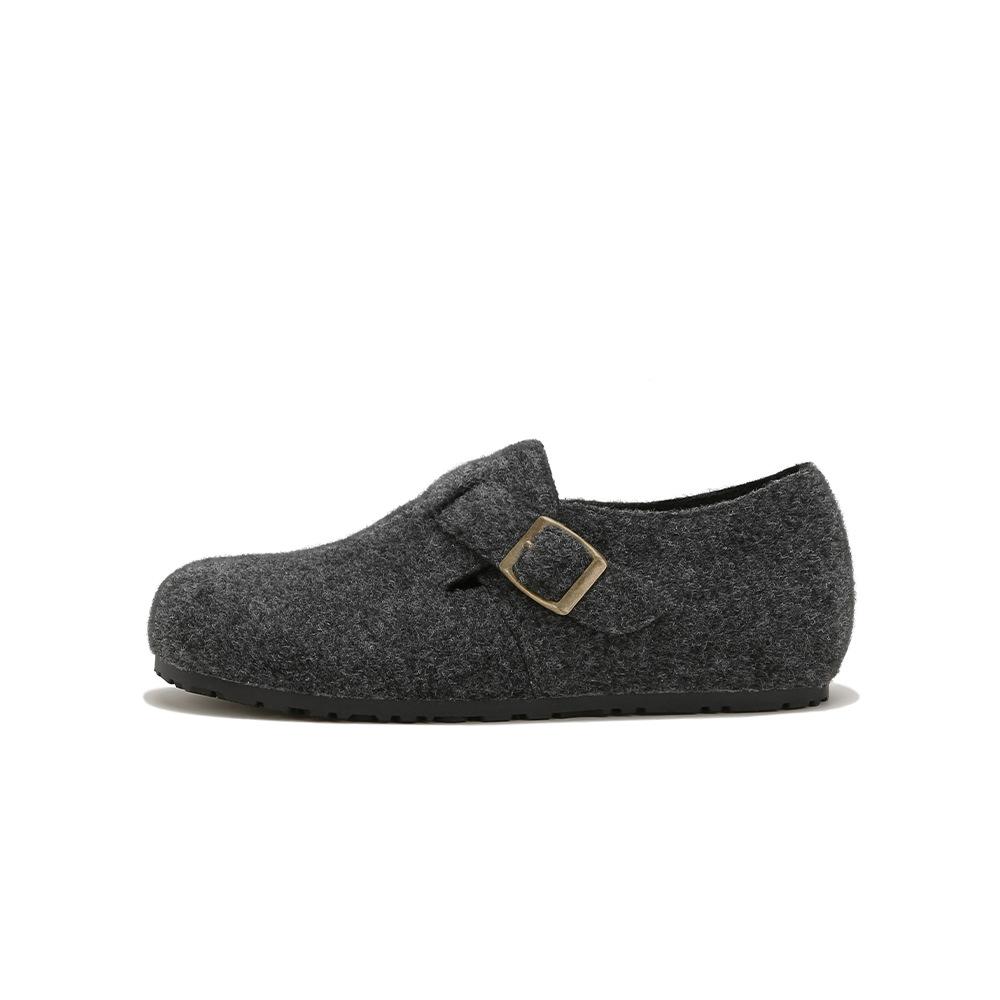 Wool version~ two versions of warm cotton shoes with an inner height increase of 3cm, Mao Mao shoes, women's Dongboken single shoes