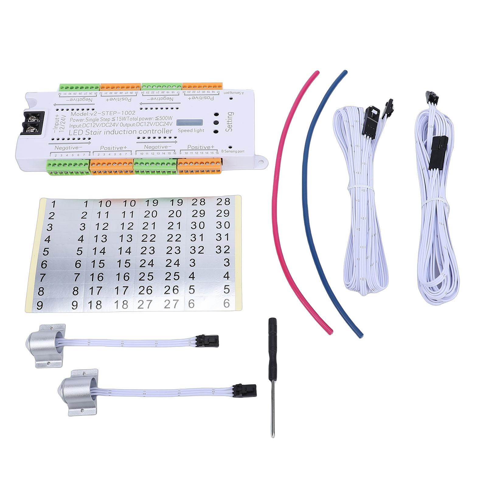 Musysh Light Motion Sensor Led Stair Controller 32 Channel Automatic Staircase Step Controller For Home Mall Store