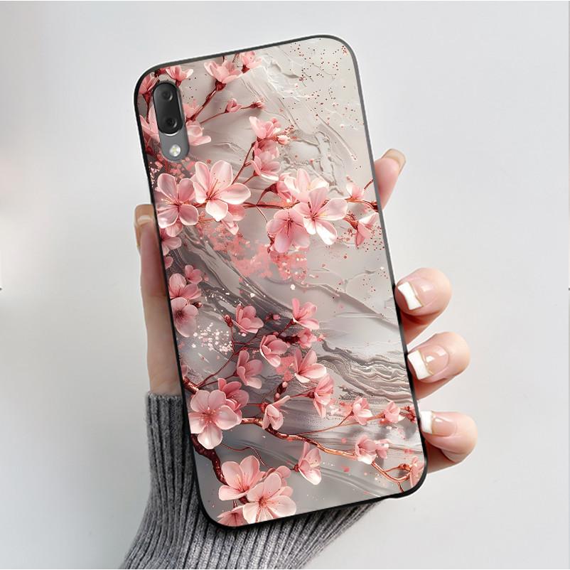 Hülle Für Sony Xperia L3 L 3 L3312 L4312 L4332 Handyhülle Luxus Mode Schmetterling Blumen Schwarzes Silikon Weiche Rückseite Abdeckung