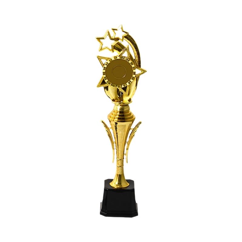 

Golden Plastic Star Winner Trophies Award For Kids And Adults Sports Competitions Ceremonies 37.5CM/44CM/47CM Height