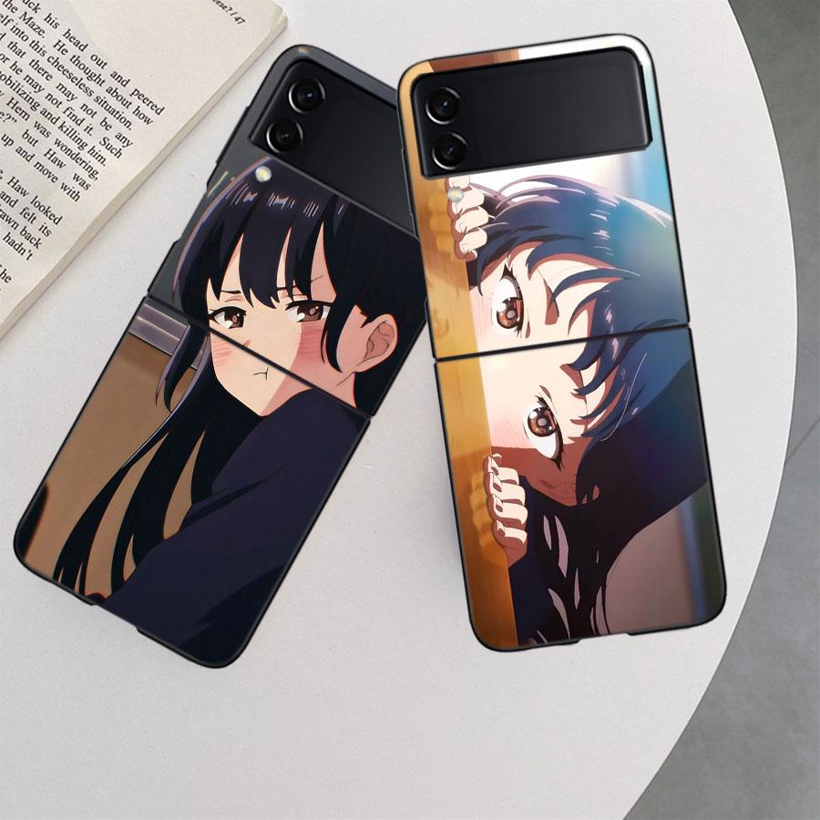 Yamada Anna Phone Case For Samsung Z Flip 7 6 5G Galaxy Z Flip 5 4 3 Black Hard Cell Cover Luxury PC Shell Coque