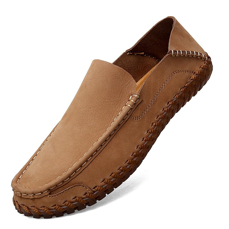 El yapımı Hakiki Deri gündelik erkek ayakkabısı Loafer'lar Rahat Mokasen Erkek Flats Ayakkabı