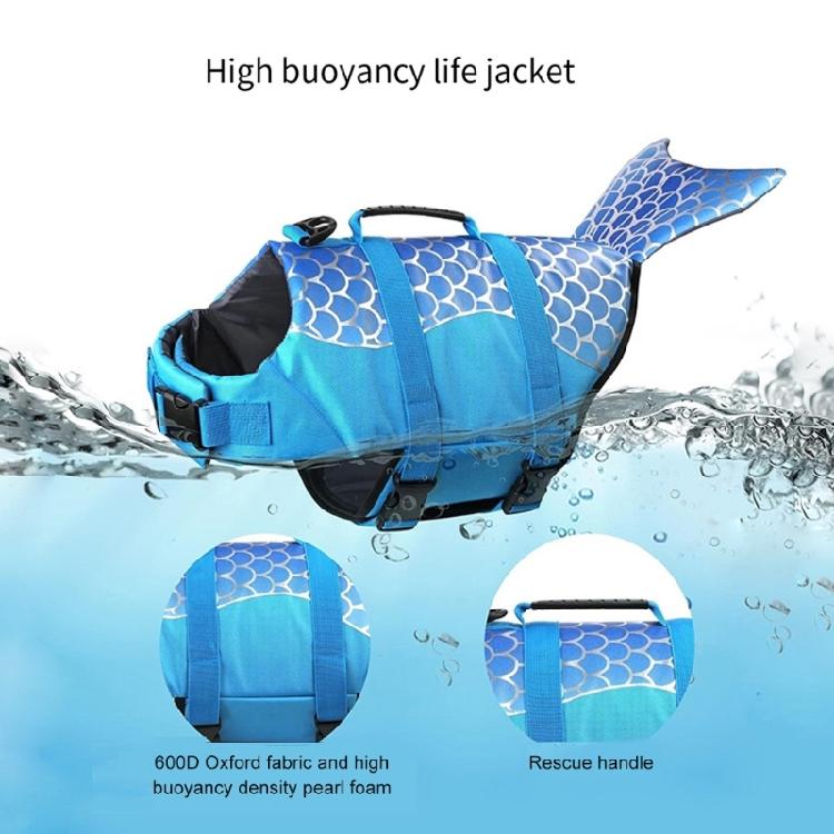 Dog Swim Coat For Mini Breads Modern Polyester Fabric Life Vest With Reflective Detail For Night Safety