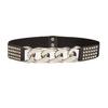 Fashionable Elastic Waist Belt With Rivet Decoration Ideal For Pairing With Blazers And Dresses