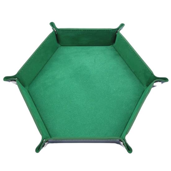 Storage Tray Foldable Large Capacity Faux Leather Assorted Dice Shape Organizer Holder Household Supplies