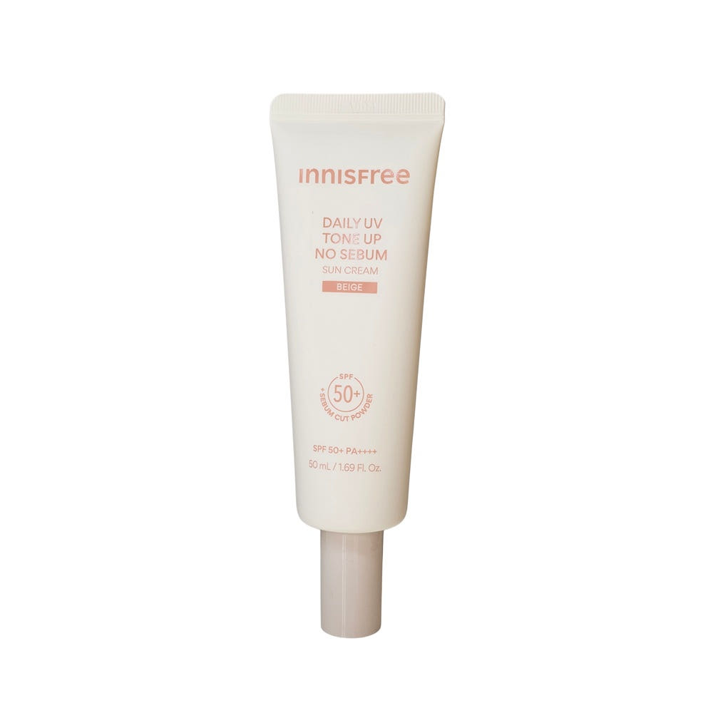 

Innisfree Daily UV Tone-Up No-Sebum Sunscreen SPF50+ PA++++ Brightening Sun Protection 50mL (Pink / Lavender / Beige) Beige