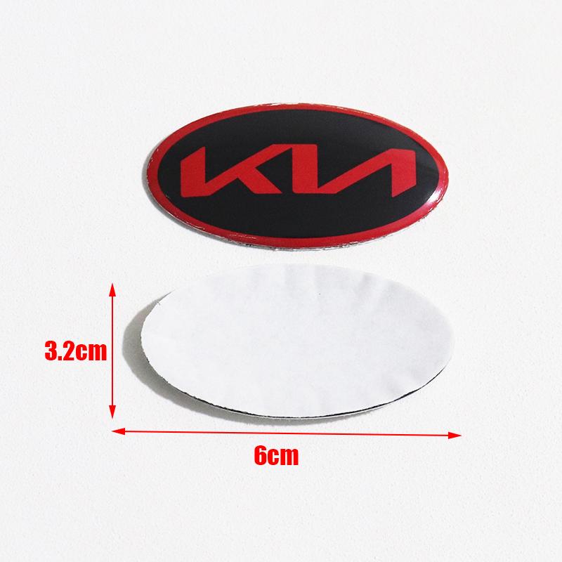 

1pcs newest aluminum 3D steer wheel emblem Sticker Car Steering Wheel Car Interior Emblem Car styling Accessories For KIA steer wheel sticker