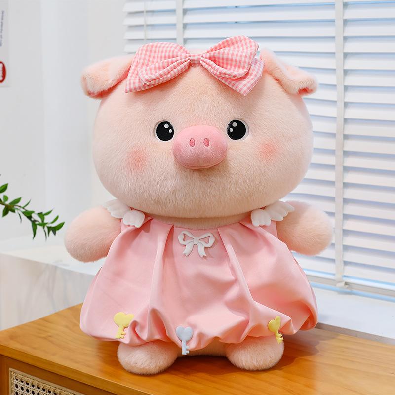 Super Cute Love Key Pig Plush Toy Wedding Throws and Sprinkles Gifts for Chinese Valentine's Day Celebrations for Girls