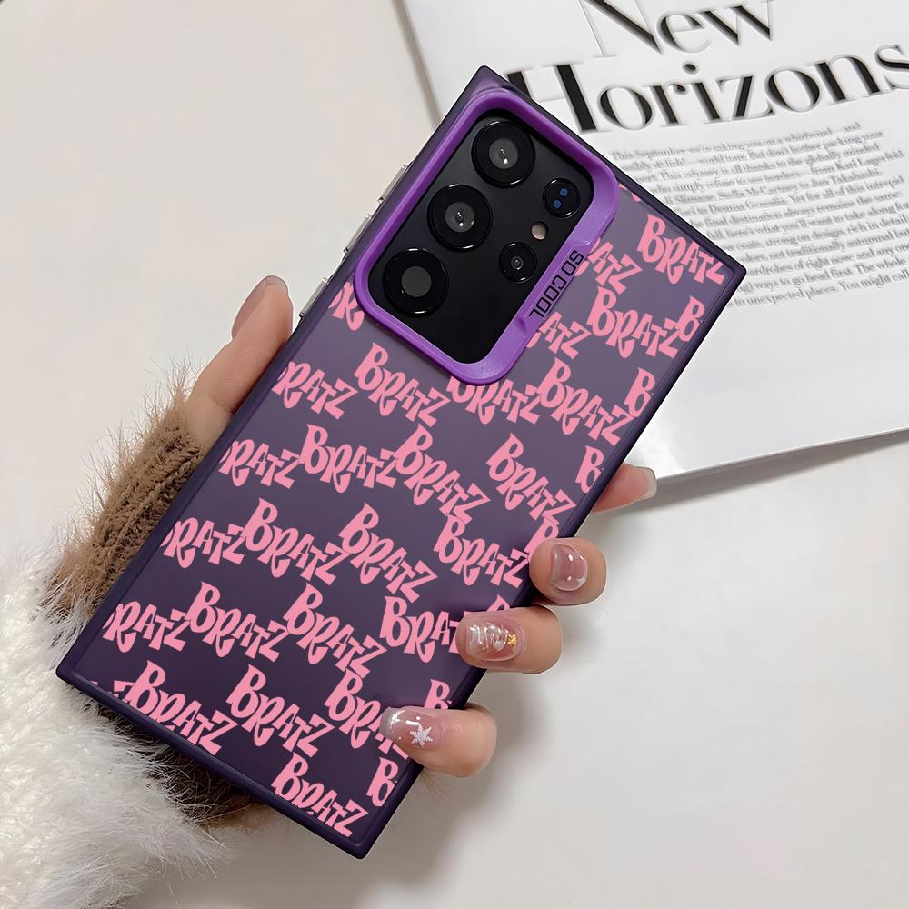 Fashion Girl B-BratzS Phone Case For Samsung Galaxy S25 Edge S24 S23 S22 S21 S20 Ultra Funda Silicone Silver Cover