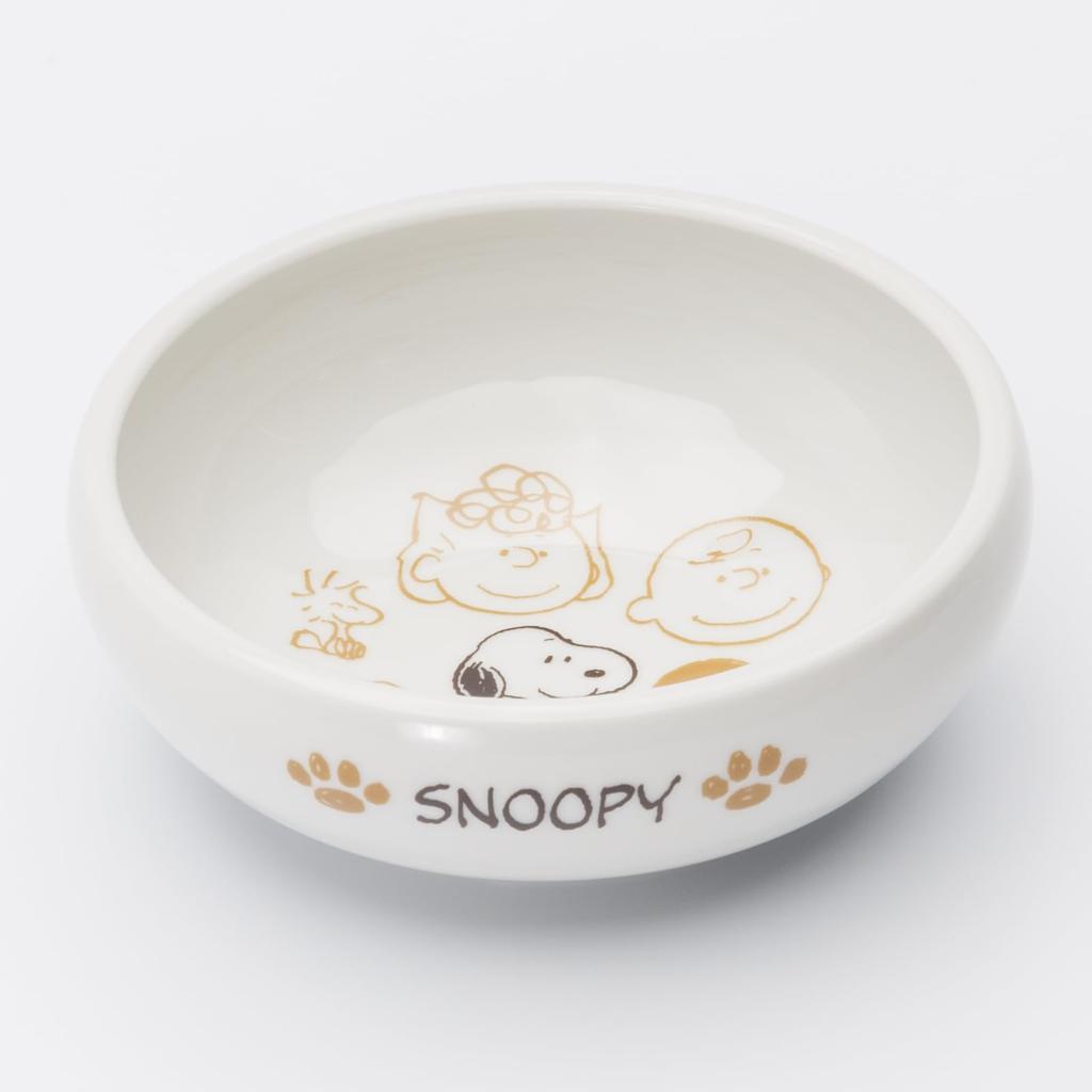 Brown Pal Snoopy Small Salad Diameter 13cm X Height Microwave and Dishwasher Made In Product 888557 "PEANUTS Snoopy" Easy-Scoop Bowl, Bowl, Bowl,