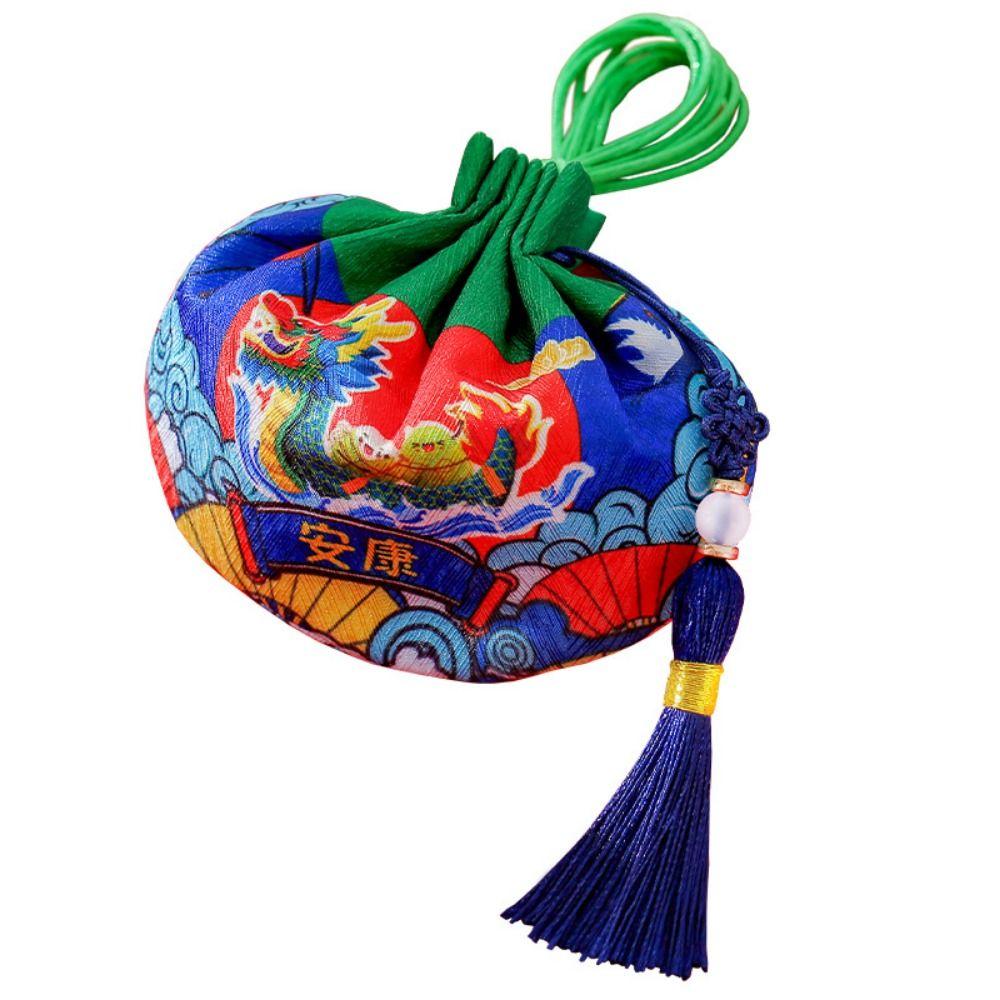 Dragon Boat Dragon Boat Festival Sachet with Tassel Chinese Style Storage Bag  Car Home Decor