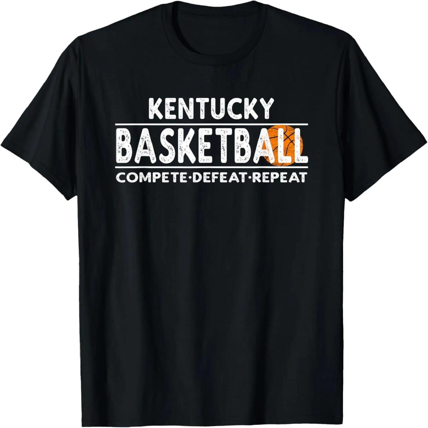 Kentucky Basketball - Compete Defeat Repeat T-Shirt S чёрный
