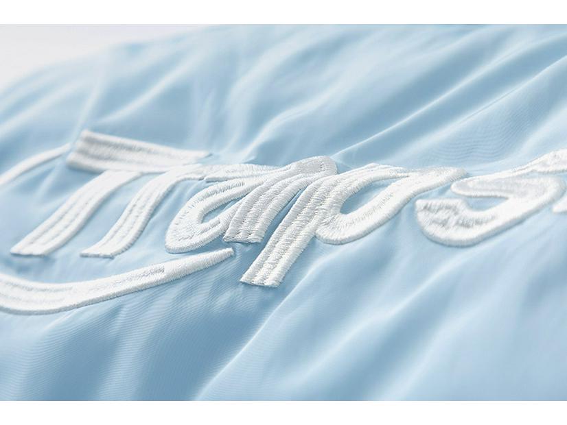 Trapstar Retro Cotton Jacket with Stand Collar and Small Embroidered Logo, Blue, Loose-Fit for Couples