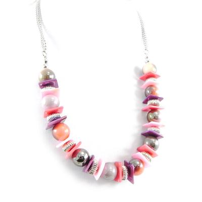 [H3039] - Pink 'Kilimanjaro' Designer Necklace