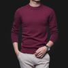 Korean Style Slim Fit Anti-Pilling Wool Sweater - Youth Casual Round Neck for Autumn & Winter