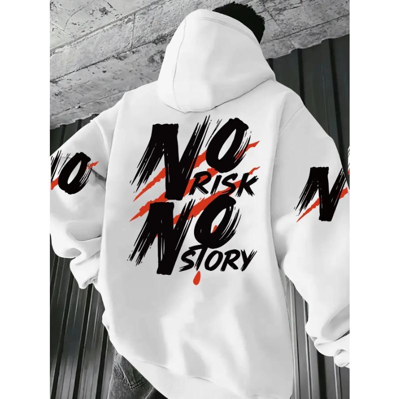 2026 Autumn/Winter New Style Simple Casual Stylish Soft Comfortable 3D Letter Pattern Printed Men's Hooded Sweatshirt